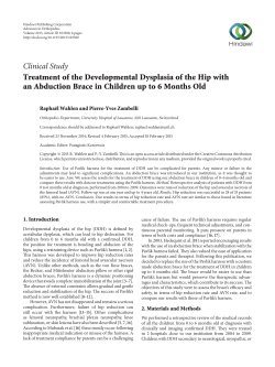 Treatment of the Developmental Dysplasia of the Hip with an