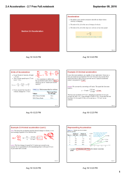 2.4 Acceleration - 2.7 Free Fall.notebook