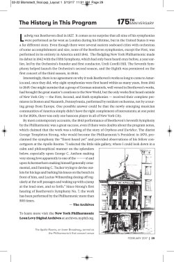 Program Notes - New York Philharmonic