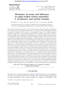 Mechanics of atoms and fullerenes in single