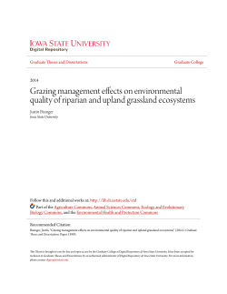 Grazing management effects on environmental quality of riparian
