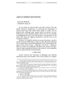 amicus briefs revisited