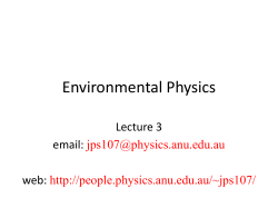Environmental Physics