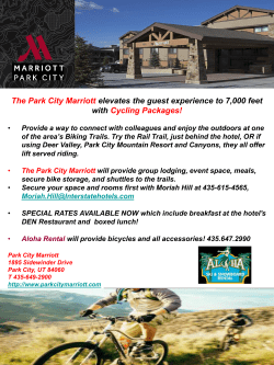 The Park City Marriott elevates the guest experience to 7,000 feet