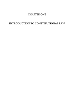 Constitutional and Administrative Law