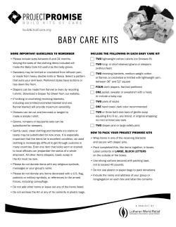 buildkitsofcare.org BABY CARE KITS