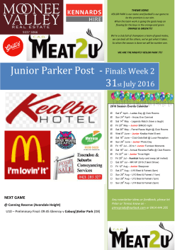 Finals Week 2 - Keilor Park FC