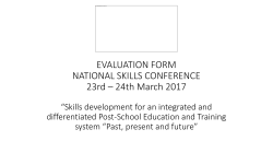 conference 2017 VOTING EVALUATION FORM