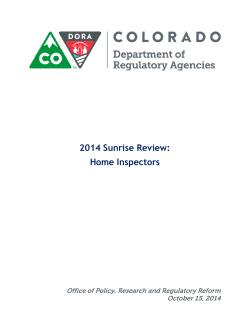 2014 Sunrise Review: Home Inspectors