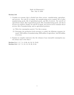 Math 141 Homework 3 Due: July 14, 2016 Section 2.6: 1. Consider