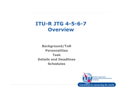 Thomas Ewers, Title: " ITU-R JTG 4-5-6