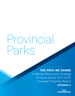 THE PATH WE SHARE A Natural Resources Strategy for Nova
