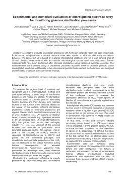 Experimental and numerical evaluation of