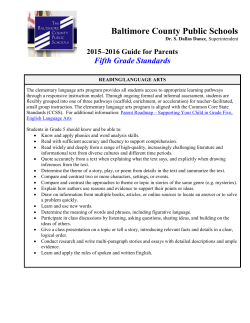Grade 5 - Baltimore County Public Schools