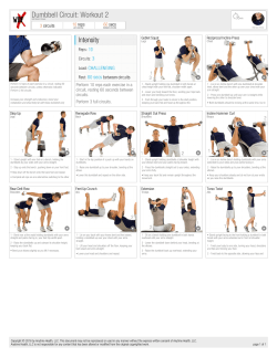 Dumbbell Circuit: Workout 2