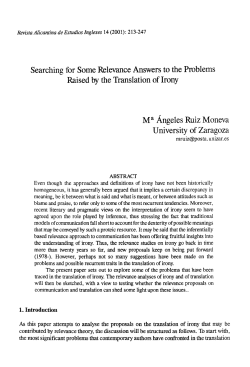 Searching for Some Relevance Answers to the Problems