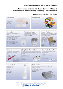 pad printing accessories - Teca