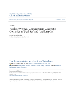 Working Women: Contemporary Cinematic Costumes in