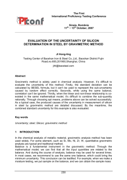 evaluation of the uncertainty of silicon determination in steel by