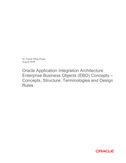 Oracle Application Integration Architecture Enterprise Business