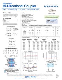 datasheet - Mini Circuits