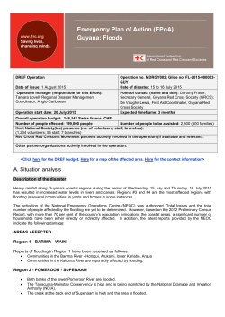 Guyana: Floods