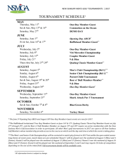 tournament schedule1