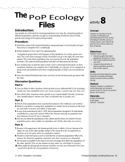 Pt 1 Kit Layout - Population Education