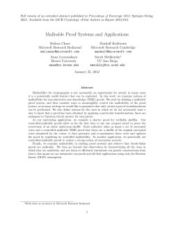 Malleable Proof Systems and Applications