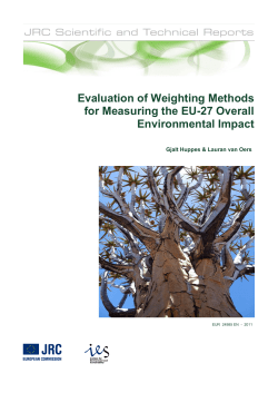 Evaluation of Weighting Methods for Measuring the EU-27