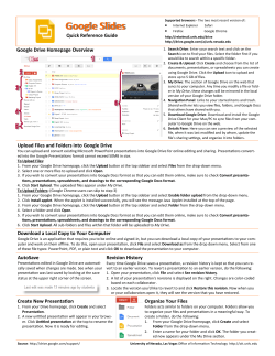 Google Slides Quick Reference Guide - Rebelmail