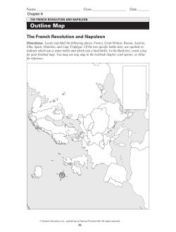 The French Revolution and Napoleon