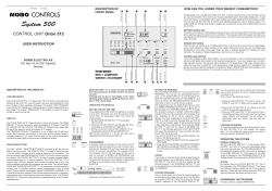 CONTROL UNIT Orion 512