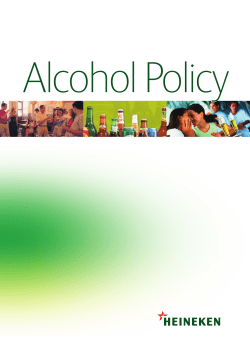 HEINEKEN Alcohol Policy