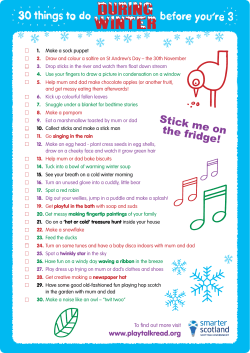 the 30 things to do during Winter list