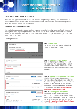 Healthxchange e-pharmacy