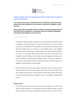 Parents express desire for greater government