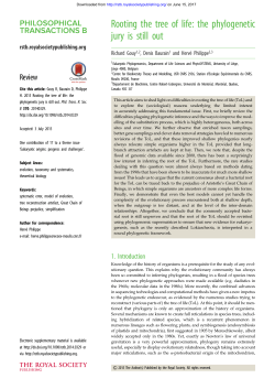 Rooting the tree of life: the phylogenetic jury is still out