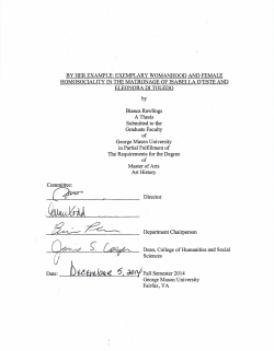 By Her Example: Exemplary Womanhood