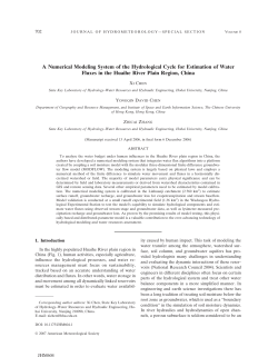A numerical modeling system of hydrological cycle for estimation of