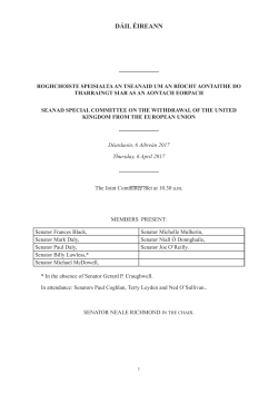 060417 Seanad Special Committee on the Withdrawl of the UK from