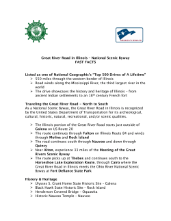 Great River Road in Illinois &ndash; National Scenic Byway FAST FACTS