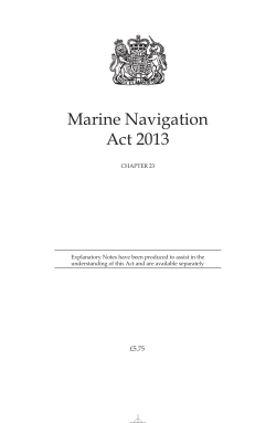 Marine Navigation Act 2013
