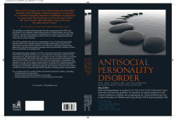 Antisocial Personality Disorder