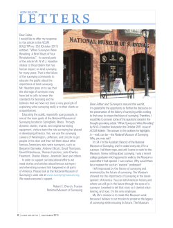 Dear Editor and Surveyors around the world,