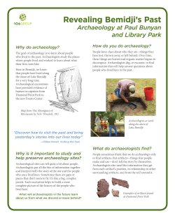 Archaeology at Paul Bunyan and Library Park
