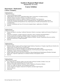 Geometry - Southern Regional School District