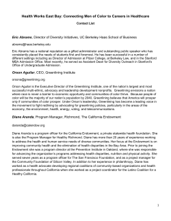 Advisory Committee Members - Insight Center for Community