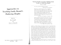 Approaches to Teaching Emily Bronte~s
