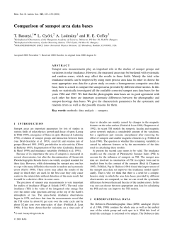 Comparison of sunspot area data bases